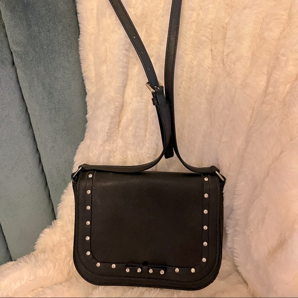 Kate Spade Black bow crossbody purse